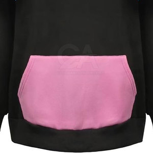 เสื้อฮู้ดลายบล็อกสีสำหรับผู้ชายผ้าฟลีซหลากสีกำหนดขนาดเองได้ - Product Image 5