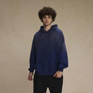 Sweatshirts à capuche vintage délavés pour hommes Automne et hiver Hip Hop Streetwear Hoodies pour hommes - Product Image 6