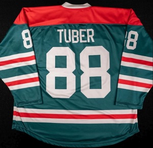 Uniformes Deportivos Personalizados de Alta Calidad OEM, Jersey de Hockey sobre Hielo Blanco Personalizado, Bordado en Sarga, Ropa Deportiva para Equipos - Product Image 1