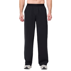 High Quality Customized Quick Dry Breathable Woolen Mid Waist Plain Sweatpants Jogger <b>Trousers</b> Men Casual Sport Gym Pants - Product Image 1