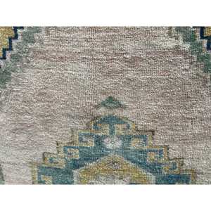 Alfombra Turca Vintage, Alfombra Grande de 5x12 pies (151x366 cm), Alfombra Oriental de Lana Azul - Product Image 5