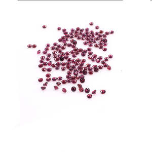 Natural Garnet Calibrated <b>Rounds</b> 1.5mm & 2mm Faceted Brilliant Cut & <b>Cushion</b> Cut Red Loose Gemstone with IGI Certificate - Product Image 3