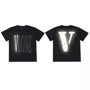 Camisetas de manga corta de verano de algodón 100% de peso pesado, estampado 3D personalizado para parejas, diseño en blanco con tarjeta de etiqueta - Product Image 2