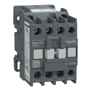 Contattore TVS SCHNEIDER ELECTRIC EasyPact LC1E2501M5 3P(3 NO)-AC-3 <= 440 V 25A con Bobina 220 V AC - Product Image 1