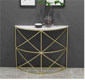Half Moon <b>Console</b> <b>Table</b> Elegant Semi Circular Entryway & Hallway <b>Table</b> - Product Image 5