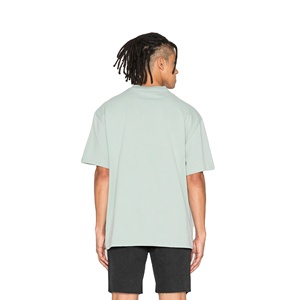 Usine Logo personnalisé T-shirt en coton lourd pour hommes 100% Jersey respirant surdimensionné à manches courtes 220gsm décontracté écran en soie vierge - Product Image 2