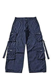 Jeans cargo baggy pour hommes personnalisables en gros - Pantalons en denim coupe ample avec options multicolores et service OEM - Product Image 3