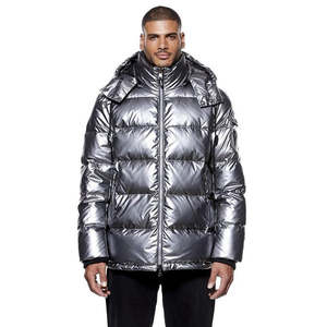 Wholesale Premium Quality <b>Summer</b> Long Thin Puffer <b>Jacket</b> <b>Men</b> Custom Made High Street Stand Collar Nylon/Cotton Breathable - Product Image 1