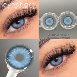Eyeshare Half Yearly Disposable Hema <strong>Contact</strong> <strong>Lens</strong> Blue <strong>Lens</strong> 2 Pieces Brown Gray Colored <strong>Contact</strong> <strong>Lenses</strong> - Product Image 2