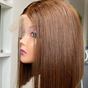 Vietnam Remy 13x6 Full HD Transparent Lace Front Glueless Bone Perruque droite avec matière première Extensions de cheveux humains - Product Image 1