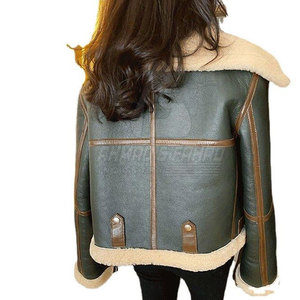 Chaquetas de Piel de Oveja Tejidas Ecológicas de Primera Calidad para Mujer, Ideales para Viajes y Estilo en Clima Frío - Product Image 4
