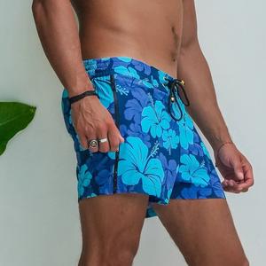 100% Polyester American Size <b>Men's</b> Sexy Beach <b>Shorts</b> Front Logo Drawstring Closure Waterproof Breathable Lightweight Swim <b>Shorts</b> - Product Image 3