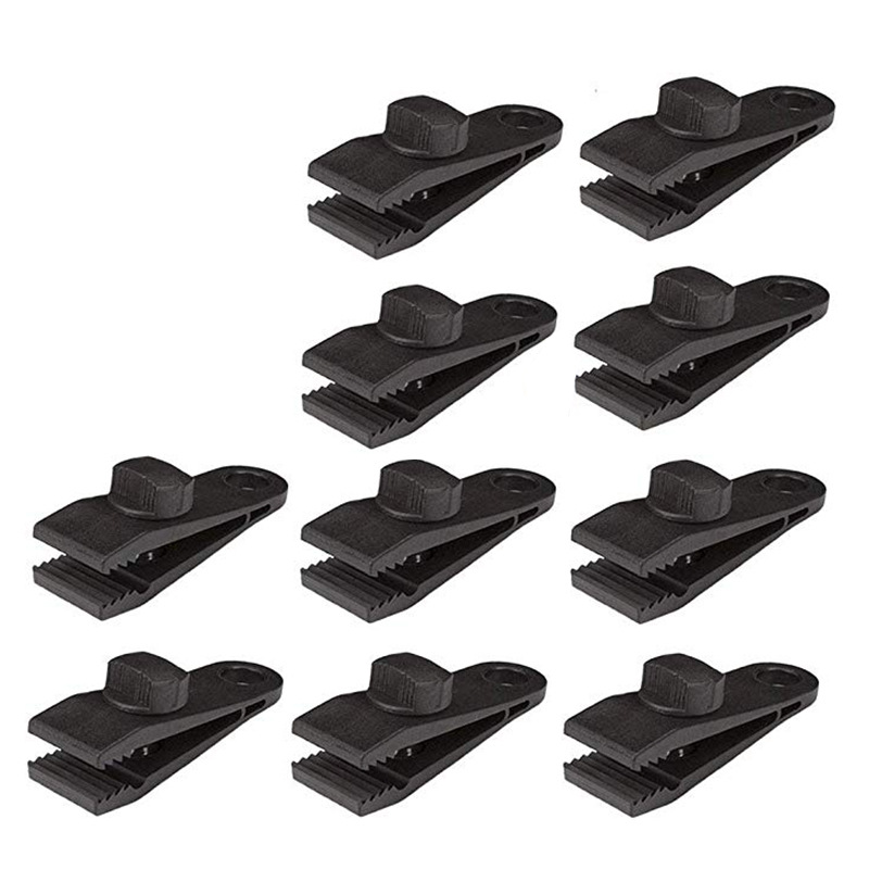 10 pinces noires