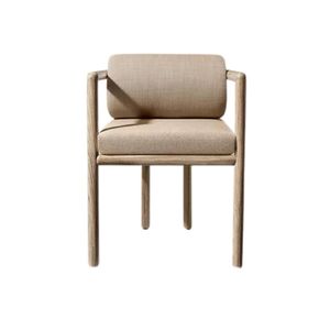 Modern Teak Outdoor <b>Dining</b> <b>Chair</b> Set <b>With</b> Cushions For Courtyard Garden Furniture - Product Image 3
