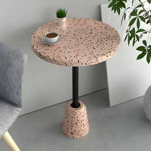 Premium Quality Handmade Natural Marble Terrazzo Table Tops Shape <b>Gold</b> Color Eco-Friendly Modern Design Coffee Table / Side - Product Image 1