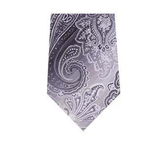 Cravatta da Uomo Van Heusen The Ferreira Paisley, Adatta per l'Ufficio, Nera e Grigia, Realizzata in Poliestere - Product Image 3
