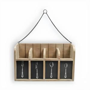 Best Quality Wooden Hanging Cutlery Holder With Four Compartment For Sale In Best Price - Product Image 1
