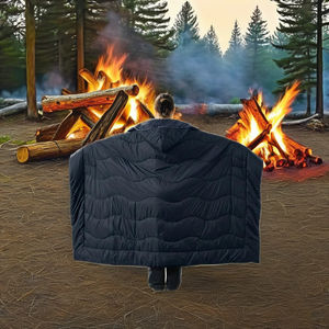 ผ้าห่มพกพาแบบกันน้ำ มีฮู้ด ใช้ได้ทั้งกลางแจ้งและในร่ม เหมาะสำหรับปิกนิก แคมป์ปิ้ง เดินป่า กิจกรรมกีฬา และการเดินทาง - Product Image 1