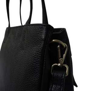 Haute qualité fait à la main noir galet Grain en cuir véritable sac à bandoulière style Vintage haut fournisseur indien - Product Image 6