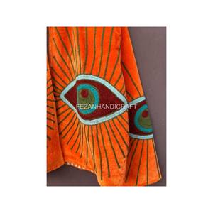 <b>Women's</b> Party Wear Two Side Handmade Boho <b>Velvet</b> Quilted Eye Embroidery Knitted Fabric Regular Length Unisex <b>Jacket</b> - Product Image 3