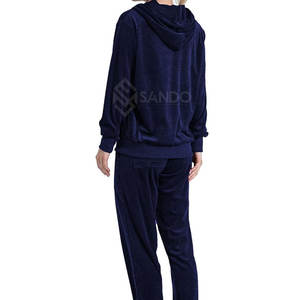 Offre Spéciale survêtement en velours personnalisé pour femmes vêtements de mode décontractés avec col à capuche grande taille pour la saison d'hiver - Product Image 5