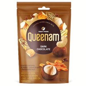 Chocolat en dragées pur OEM/ODM de haute qualité HALAL, enrobé de caramel foncé, amandes, noix de cajou, noix de macadamia, 150 g, fournisseur d'exportation, prix attractif - Product Image 1