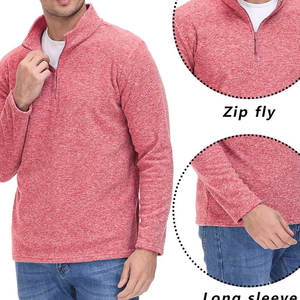 Nuevo estilo, polos de manga larga con cremallera de cuarto de verano para hombre, Color sólido, secado rápido, nuevo diseño, algodón de moda de talla grande - Product Image 5