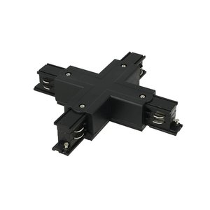Connettore giunto a forma di X, colore nero, per CB40203 sistema di binari trifase Bar-illuminazione/binario di illuminazione - Product Image 5