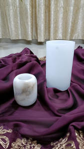 Portavelas de Alabastro Natural de Alta Gama Hecho a Mano, Decoración del Hogar, Colección de Diseñador, Diseño Exclusivo, Calidad Premium - Product Image 5