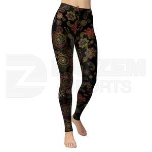Alta calidad Tie Dye Ladies Sportswear Impreso Humedad Wicking Yoga Pantalones Fitness Sublimación Leggings Medias para la venta - Product Image 1