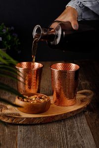 Vaso de cobre sostenible hecho a mano elegante coctelera de Metal barra Julep Cup accesorio Drinkware Essentials - Product Image 6