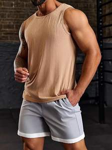 Gilet de sport pour hommes de qualité supérieure haut d'entraînement avec dos nageur haut de Yoga gilet musculaire respirant débardeur de sport - Product Image 5