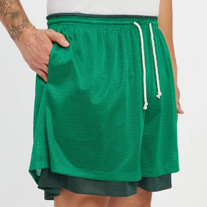 Pantalones Cortos Deportivos de Malla de Poliéster para Hombre de la Mejor Calidad, Hechos a Medida, Ligeros, Talla Grande, Color Sólido Medio, Lavados, Ecológicos y de Secado Rápido - Product Image 6