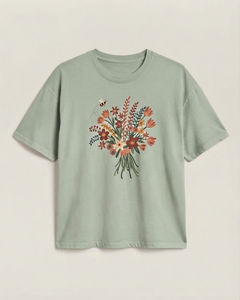 Camiseta de Verano para Mujer, Estampada, Corte Regular, Transpirable, Manga Corta, Cuello Redondo, Colores Sólidos, Bordado, de Alta Calidad, del Mejor Fabricante - Product Image 4