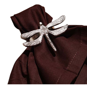 Elegante servilletero de libélula plateada, servilletero de Metal decorativo para mesa para bodas y restaurantes, decoración al mejor precio - Product Image 1