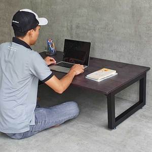 120x60cm Low-Sitting <b>Desk</b> with <b>Foldable</b> Legs Rubber Wood Feature <b>Foldable</b>-Model SPD68006 - Product Image 6