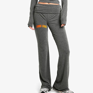 กางเกงผ้าฝ้ายเนื้อนุ่มสำหรับผู้หญิงกางเกงวิ่งทรงหลวมพิมพ์ลายได้ตามต้องการ - Product Image 4