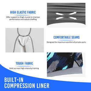 <b>Men's</b> Trendy Casual <b>Denim</b> <b>Shorts</b> with <b>Elastic</b> <b>Waist</b> Quick Dry Gym & Training Apparel Front Logo Woven Streetwear Clothing - Product Image 2