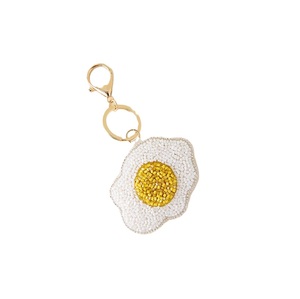 Decorative Seed Beads Embroidery Keychain Travel Souvenir Premium Handmade Seed Beads Keychain Fashion Accessory - Product Image 3