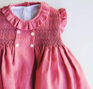 Nueva colección bata rosa fuerte hecha a mano vestido de niños/Vestido español/vestido de princesa bebé niña gran oferta 2024 - Product Image 2