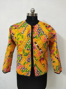 Chaqueta Bohemia hecha a mano para mujer y hombre, Unisex, ropa bordada de alta calidad para fiesta - Product Image 4
