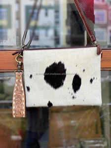 Hot Selling Hand Tooled Carving Leather <b>Handbag</b> Real Cowhide Fur Sling Bag Bohemian Bags Stylish Bags for Women's Multi Use - Product Image 4