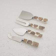 ชุดมีดชีสสแตนเลสสีขาวคุณภาพดี ดีไซน์ทันสมัย ผลิตจากสแตนเลสและเรซิ่นอีพ็อกซี่ - Product Image 6