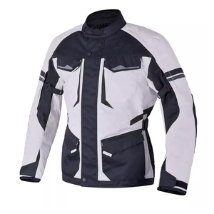 Veste Cordura en cuir grande taille unisexe de haute qualité, nouveauté, vêtements d'extérieur coupe-vent, fermeture à glissière, vêtements de course automobile respirants - Product Image 1