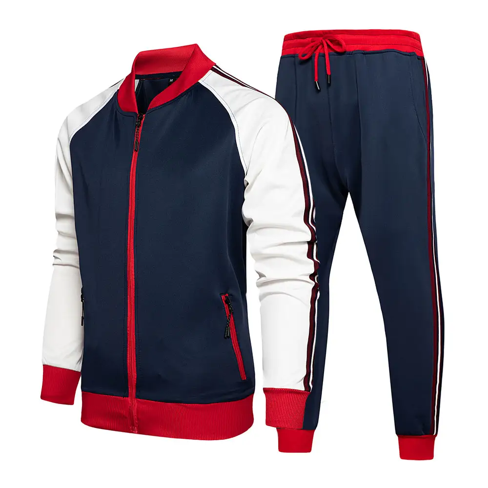 Custom Logo Men Tracksuit Outer wear Hoodie Set Autumn Winter Track Suit Male Fitness Jogging Suit Trendy