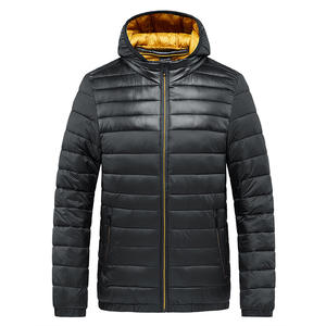 Veste matelassée tendance unisexe personnalisée brillante à col montant, manteau d'hiver chaud, fabricant, nouvelle arrivée, légère, pliable, OEM - Product Image 1