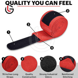 Best Selling Wholesale Custom <b>Knee</b> Wrap Powerlifting Gym Training <b>Compression</b> Workout <b>Knee</b> Wraps - Product Image 5