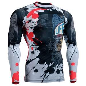 Venta al por mayor personalizado sublimado Rash Guard UPF 50 + protección solar 4 vías estiramiento All-Over Print - Product Image 1