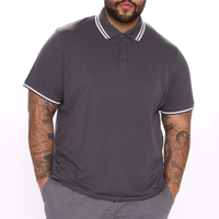 Vente en gros de t-shirts polo grande taille pour hommes polos à manches courtes vêtements de polo uniformes chemises de golf anti-boulochage