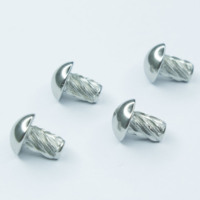 Tornillos Remaches M5*20mm Métricos Ovalados Sólidos de Acero Inoxidable/Níquelado/Acero al Carbono Resistentes a la Corrosión para Montaje de Maquinaria ISO
